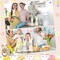 3 Pcs Easter Bunny Wooden Signs with Rope Bow and Base Bunny Shaped Freestanding Centerpiece Signs Rabbit Wood Easter Bunnies Bunny Table Decor for Party Office Home Tabletop Gift, 3 Sizes